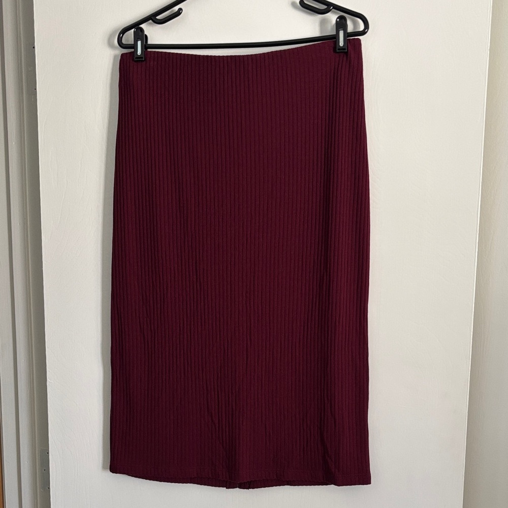 Old Navy Ribbed Midi Skirt